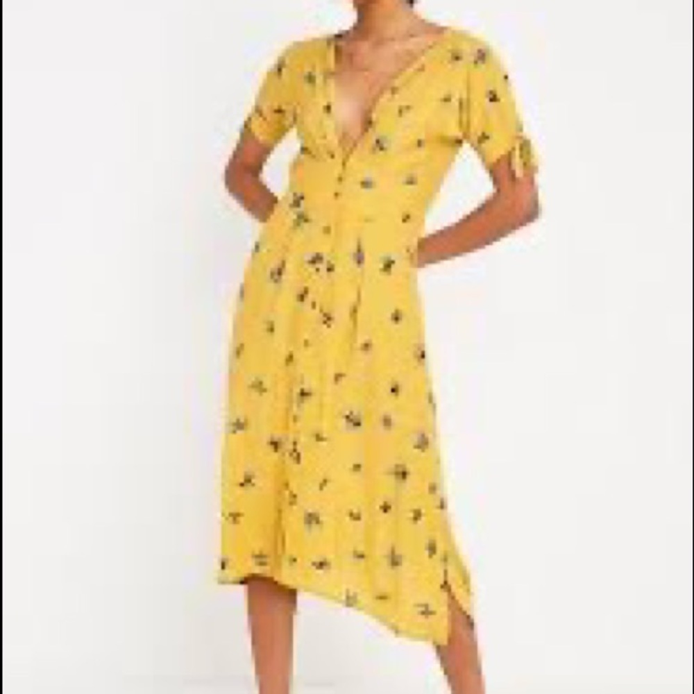 Faithful The brand Billie floral tie sleeves dress